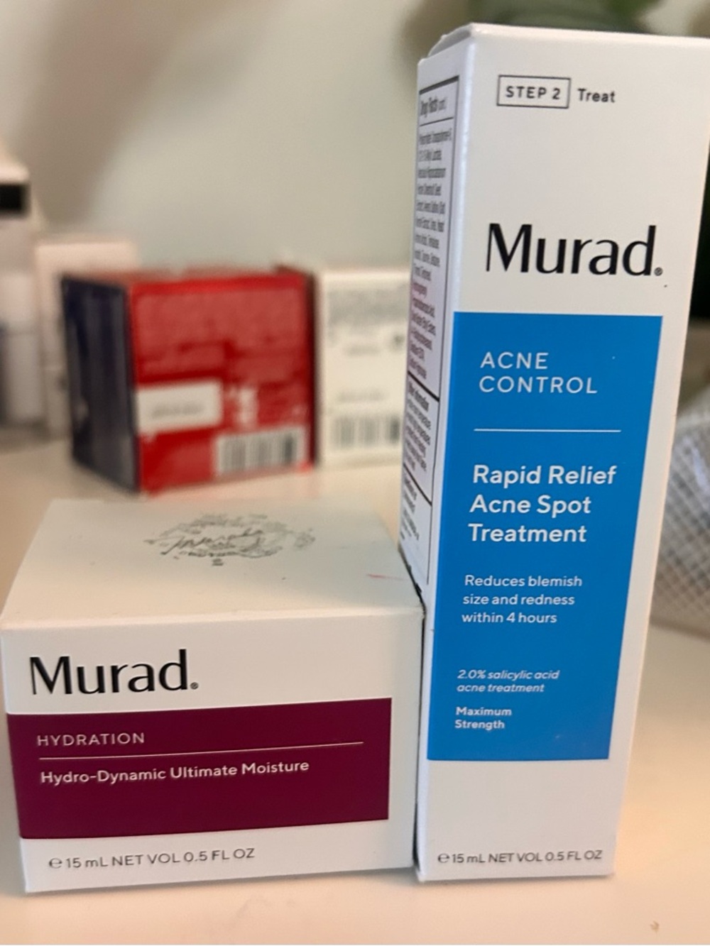 NIB Murad Mini Set - Hydration Moisturizer & Acne Spot Treatment